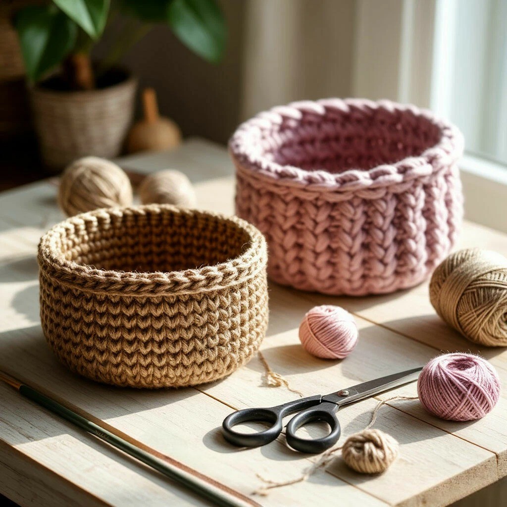 Как связать корзину своими руками: мастер-классы из джута и трикотажной пряжи
