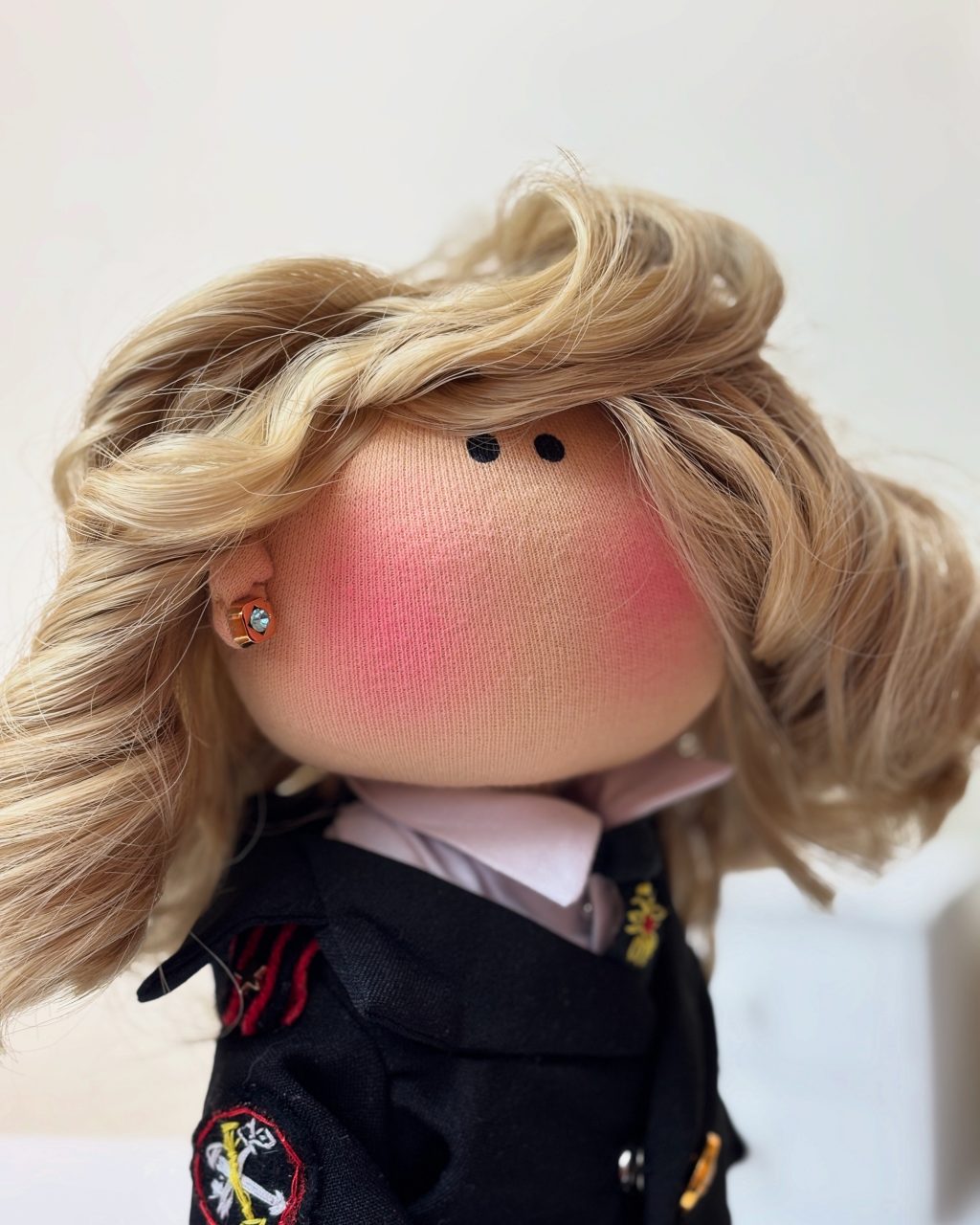 Портретная текстильная кукла по фотографии