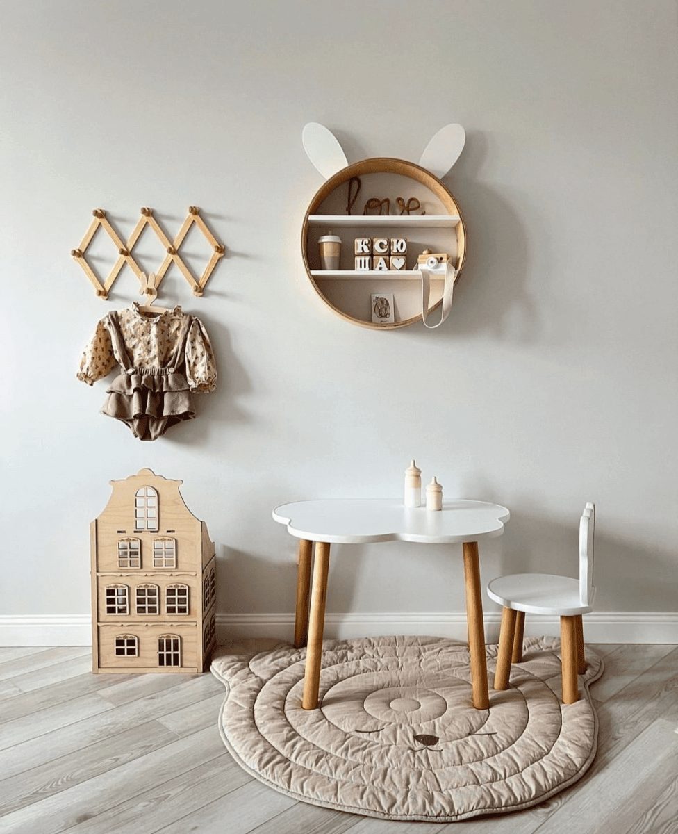 Круглая полка (Зайчик)