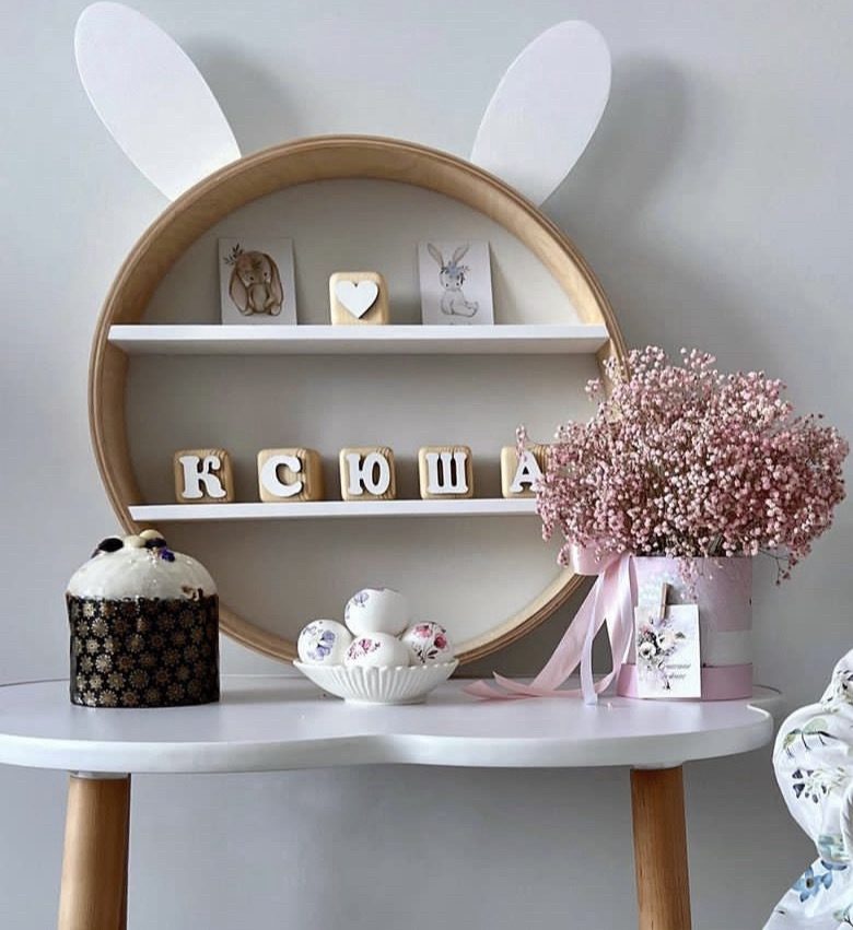 Круглая полка (Зайчик)