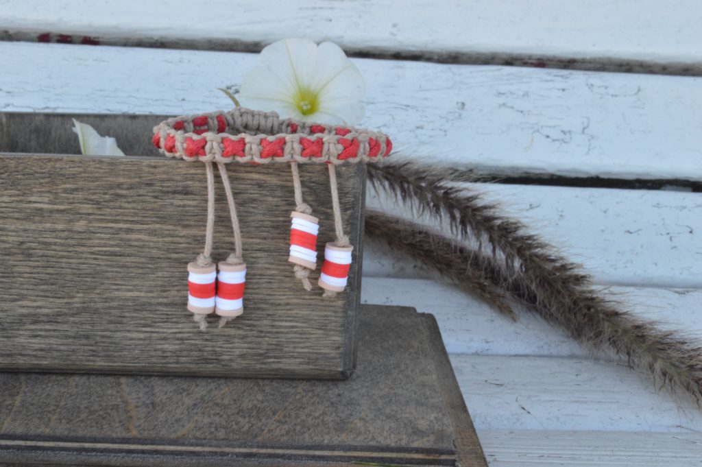 Браслет из хлопкового шнура Вечерняя звезда