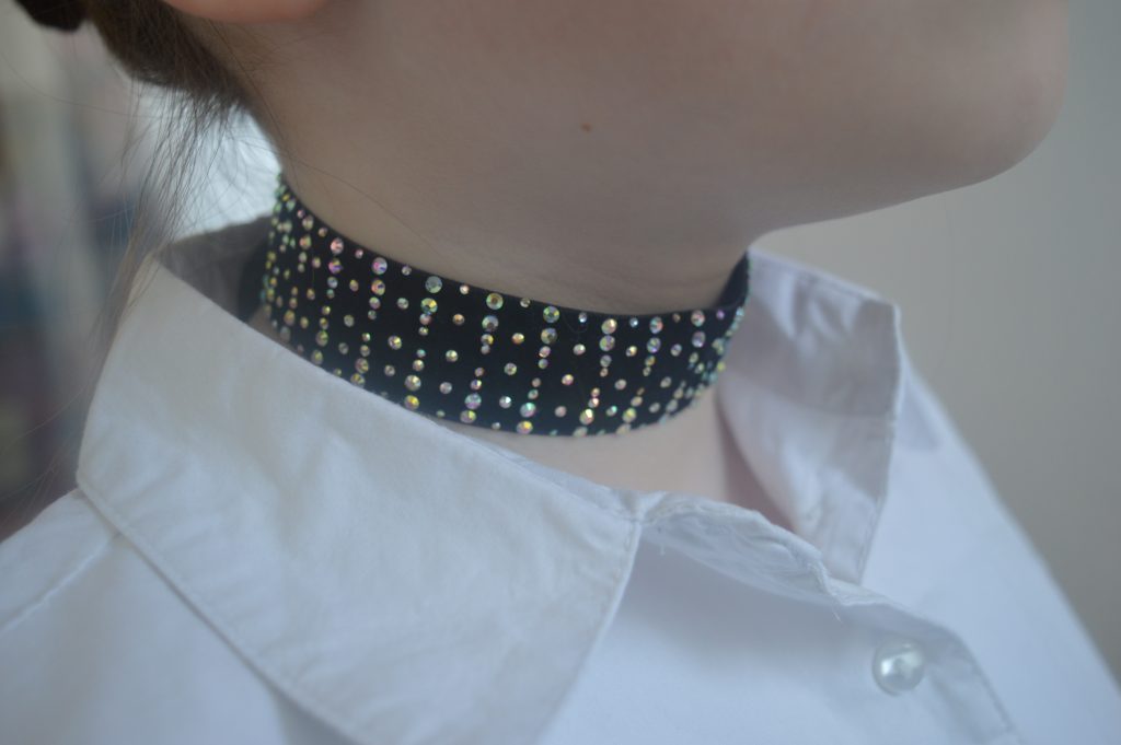 чокер бархатный