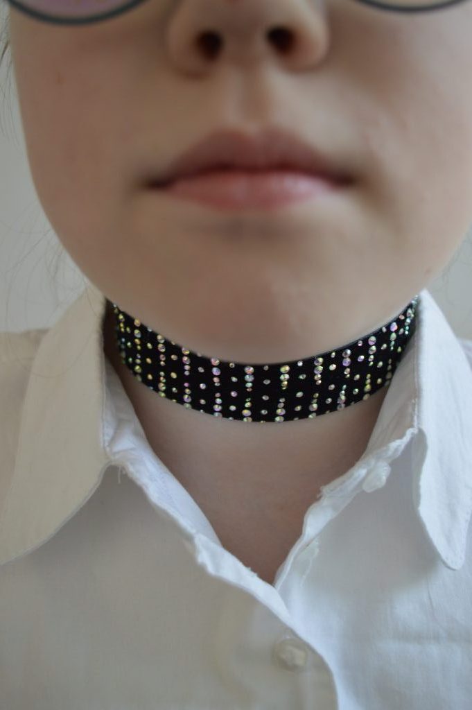 чокер бархатный