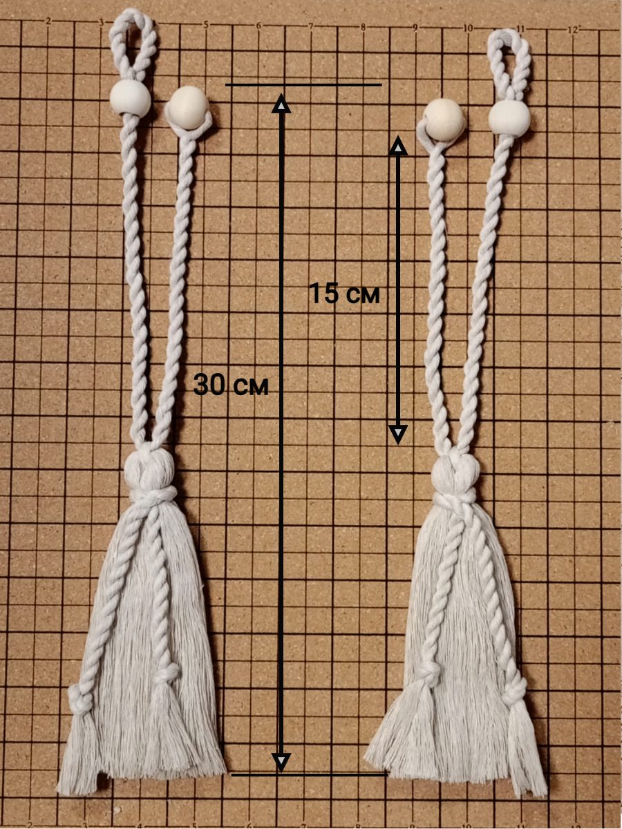 Подхват для штор макраме 2 шт Кисти