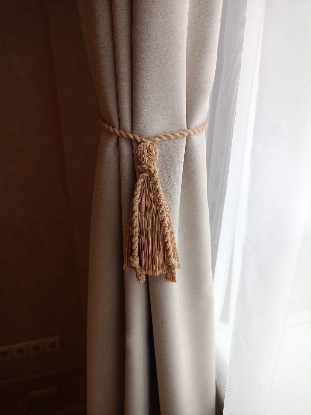 Подхват для штор макраме 2 шт Кисти