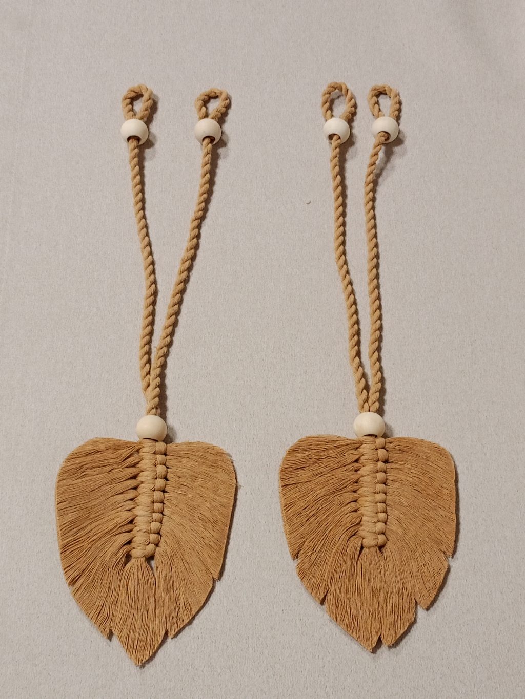 Подхват для штор макраме 2 шт Листья