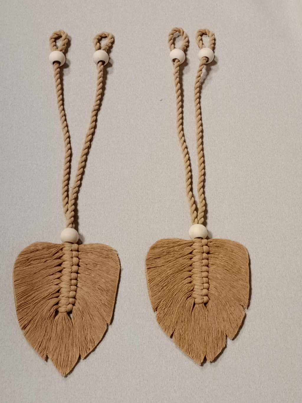 Подхват для штор макраме 2 шт Листья