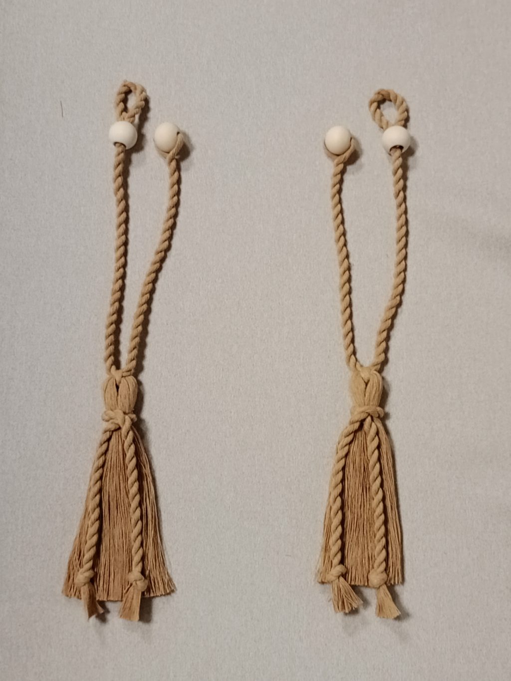 Подхват для штор макраме 2 шт Листья