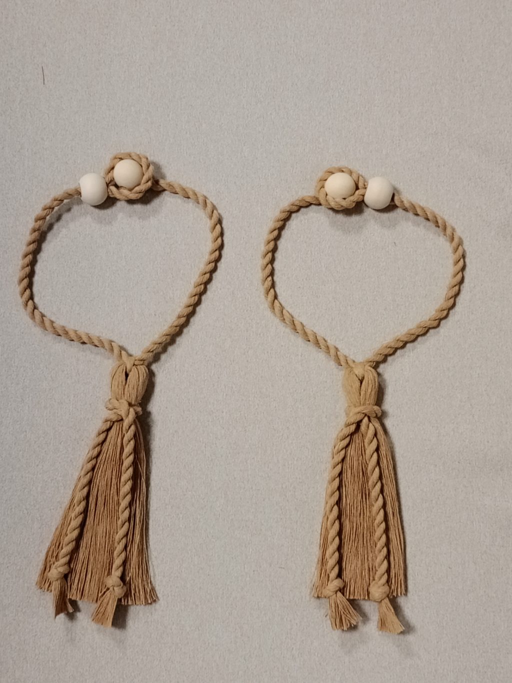 Подхват для штор макраме 2 шт Листья