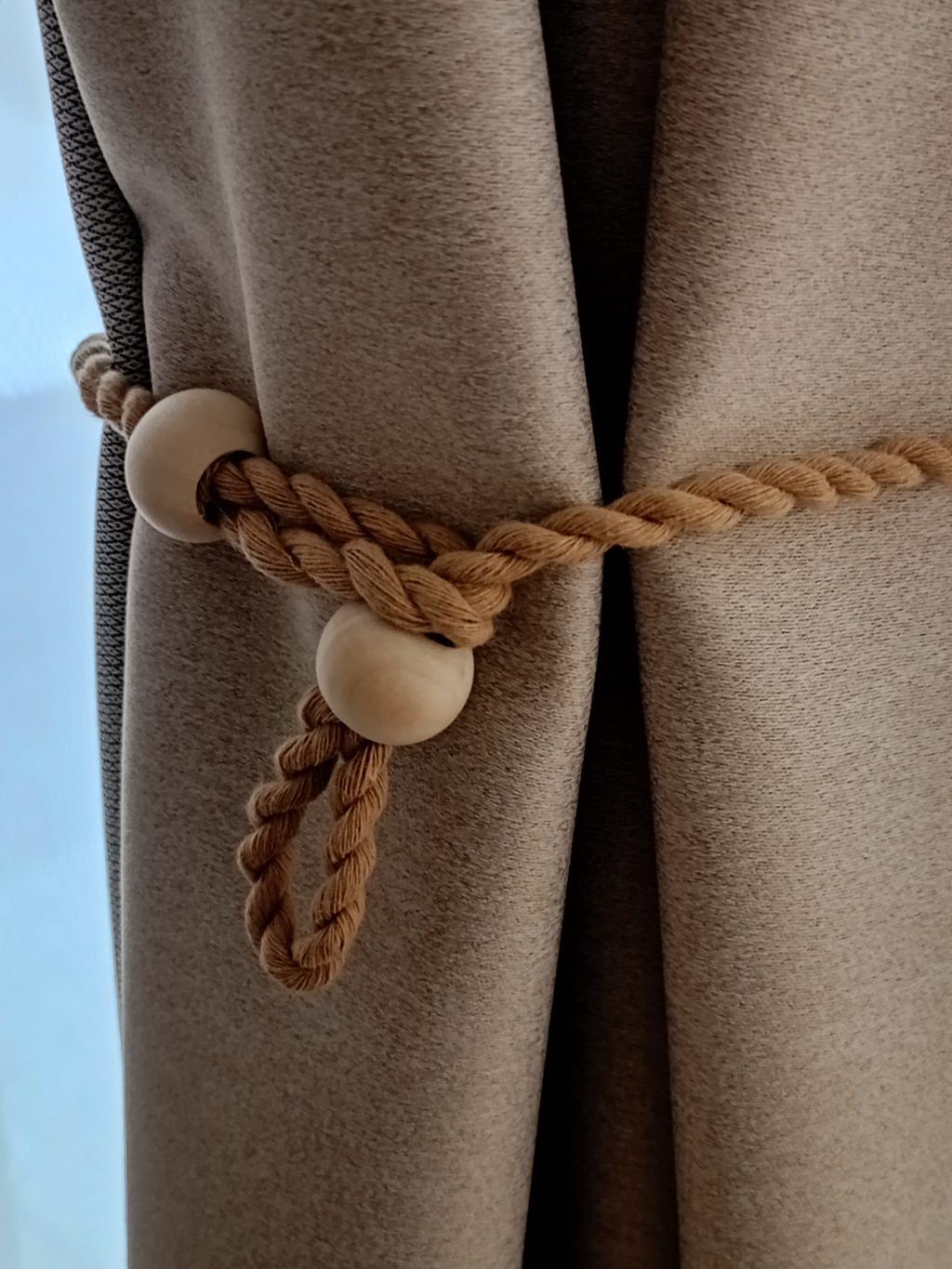 Подхват для штор макраме 2 шт Листья