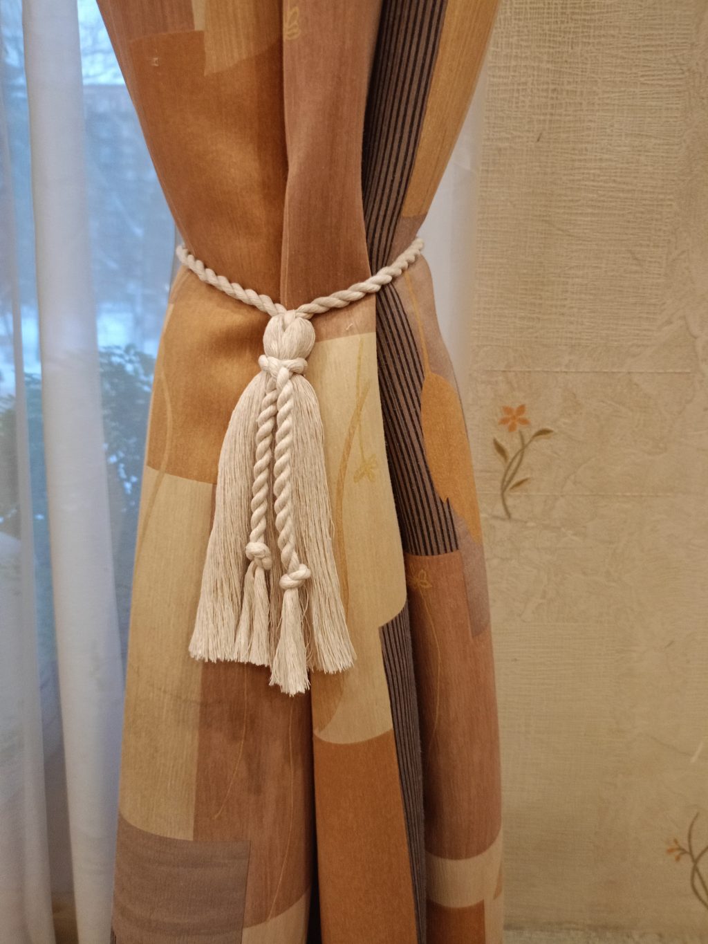 Подхват для штор макраме 2 шт Кисти