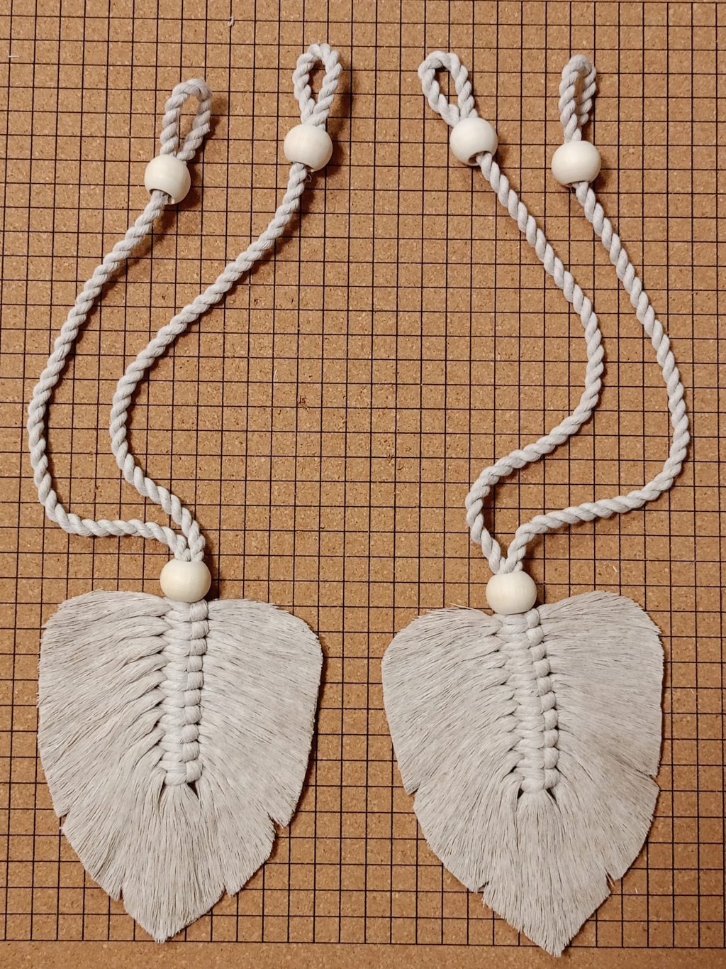 Подхват для штор макраме 2 шт Листья