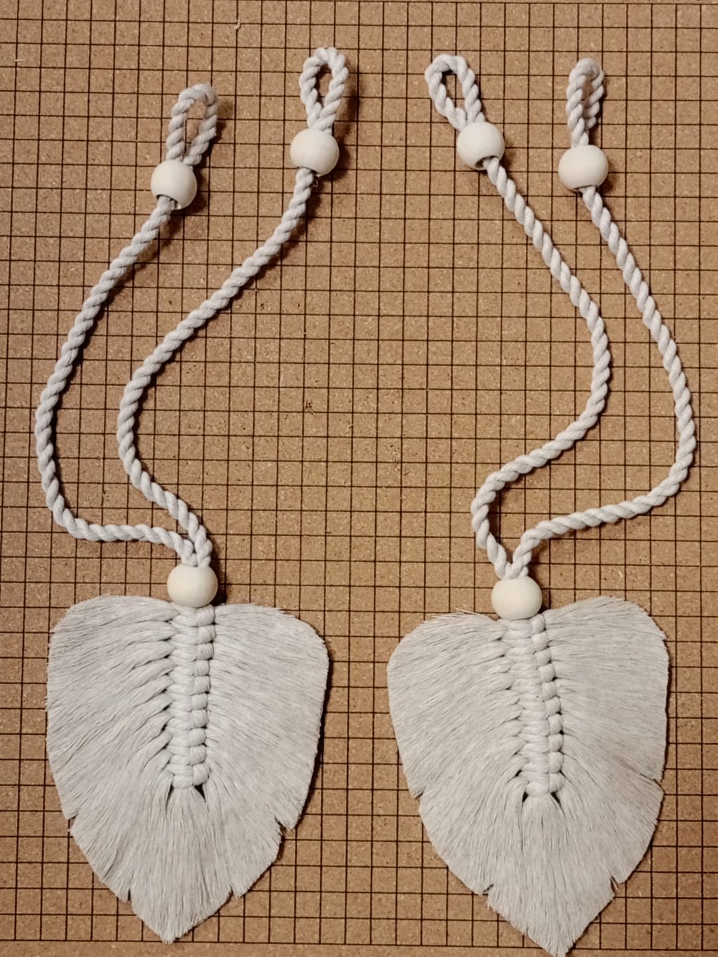 Подхват для штор макраме 2 шт Листья