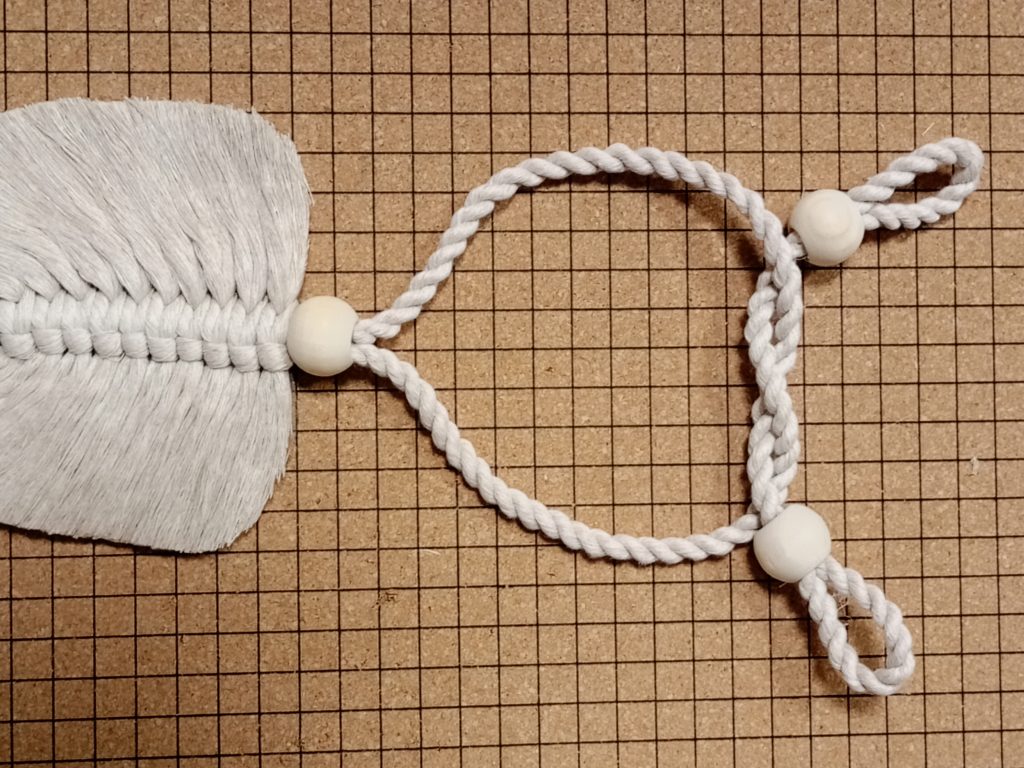 Подхват для штор макраме 2 шт Листья