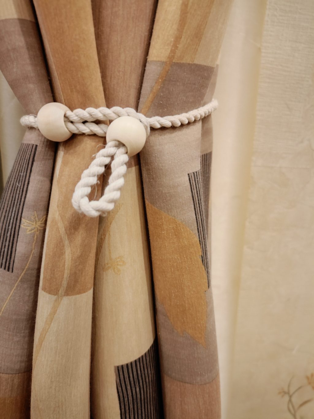 Подхват для штор макраме 2 шт Листья