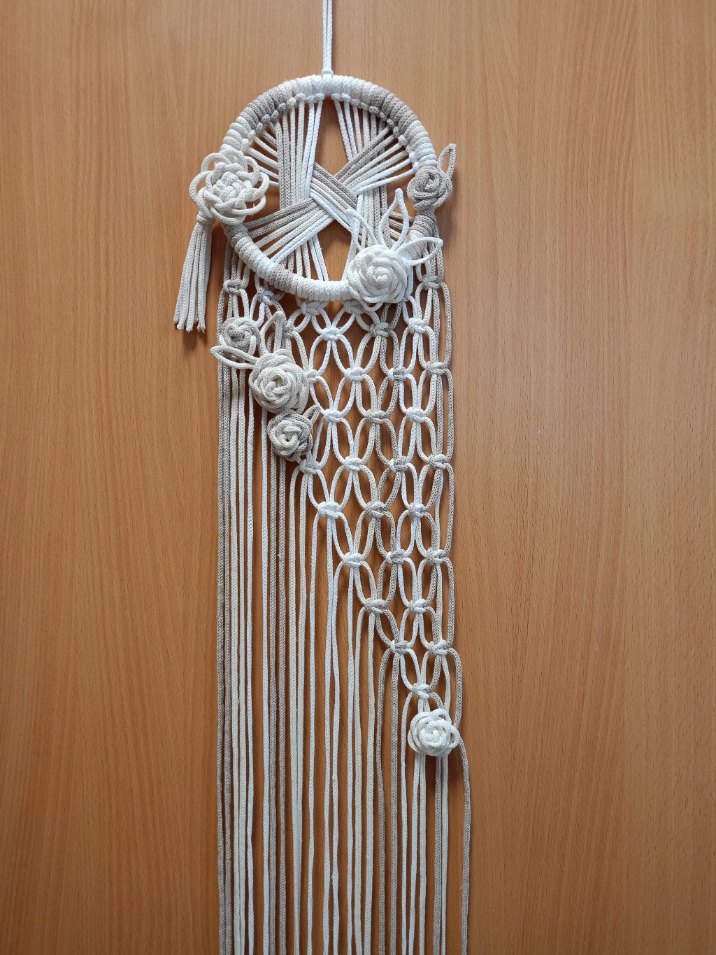 Макраме панно Розы