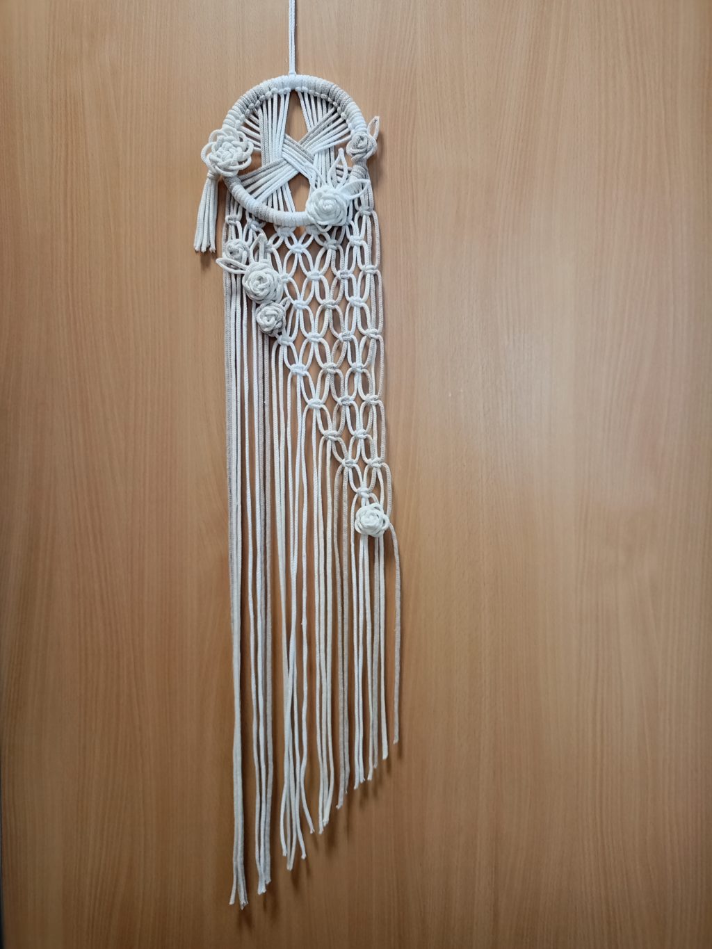 Макраме панно Розы