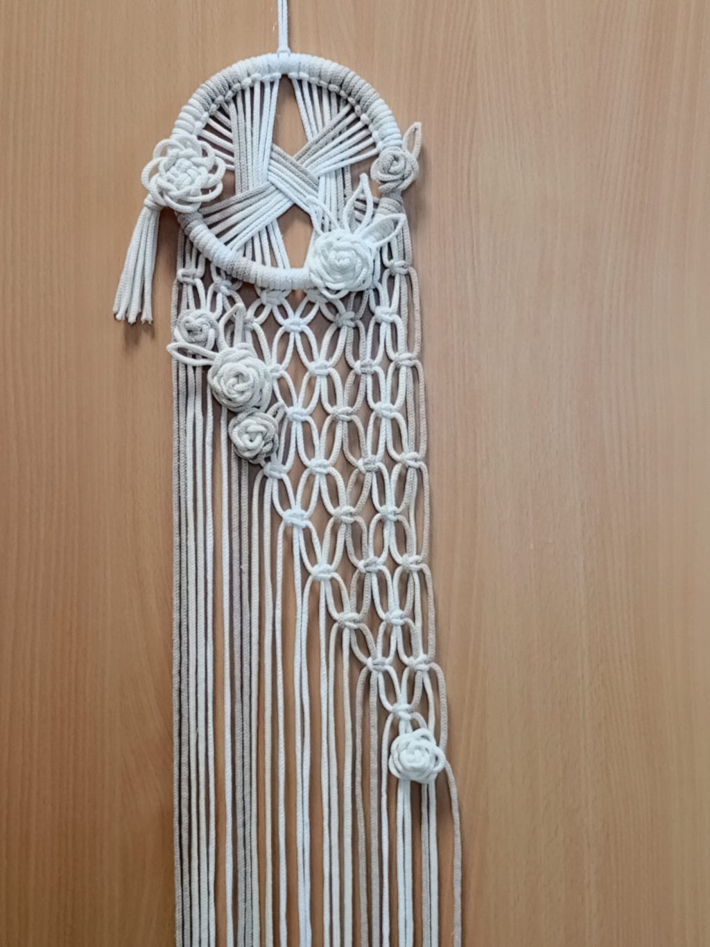 Макраме панно Розы