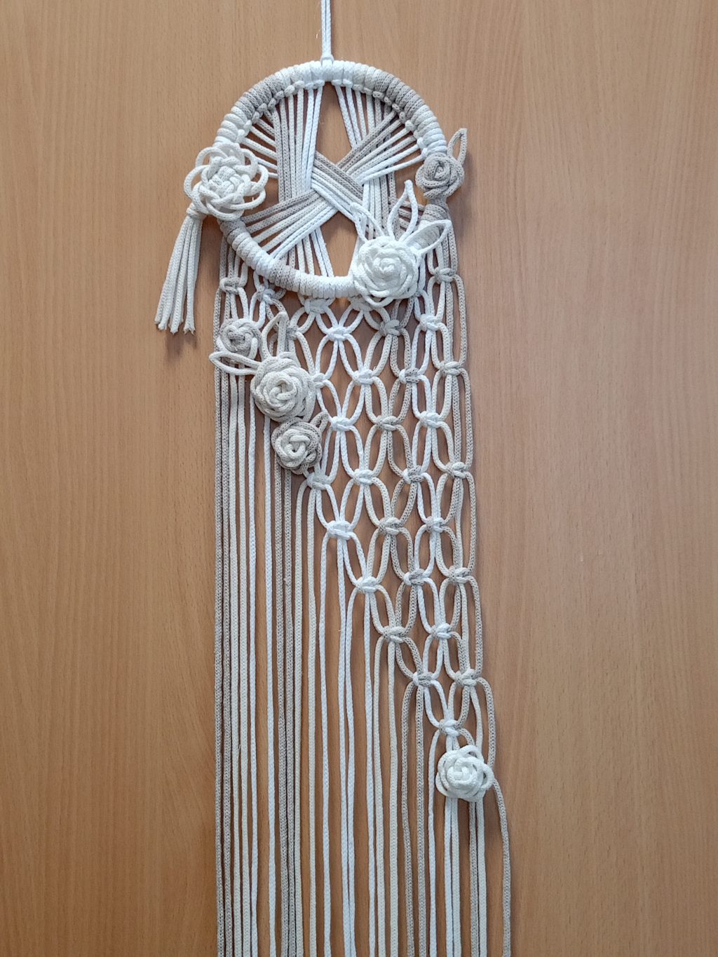 Макраме панно Розы