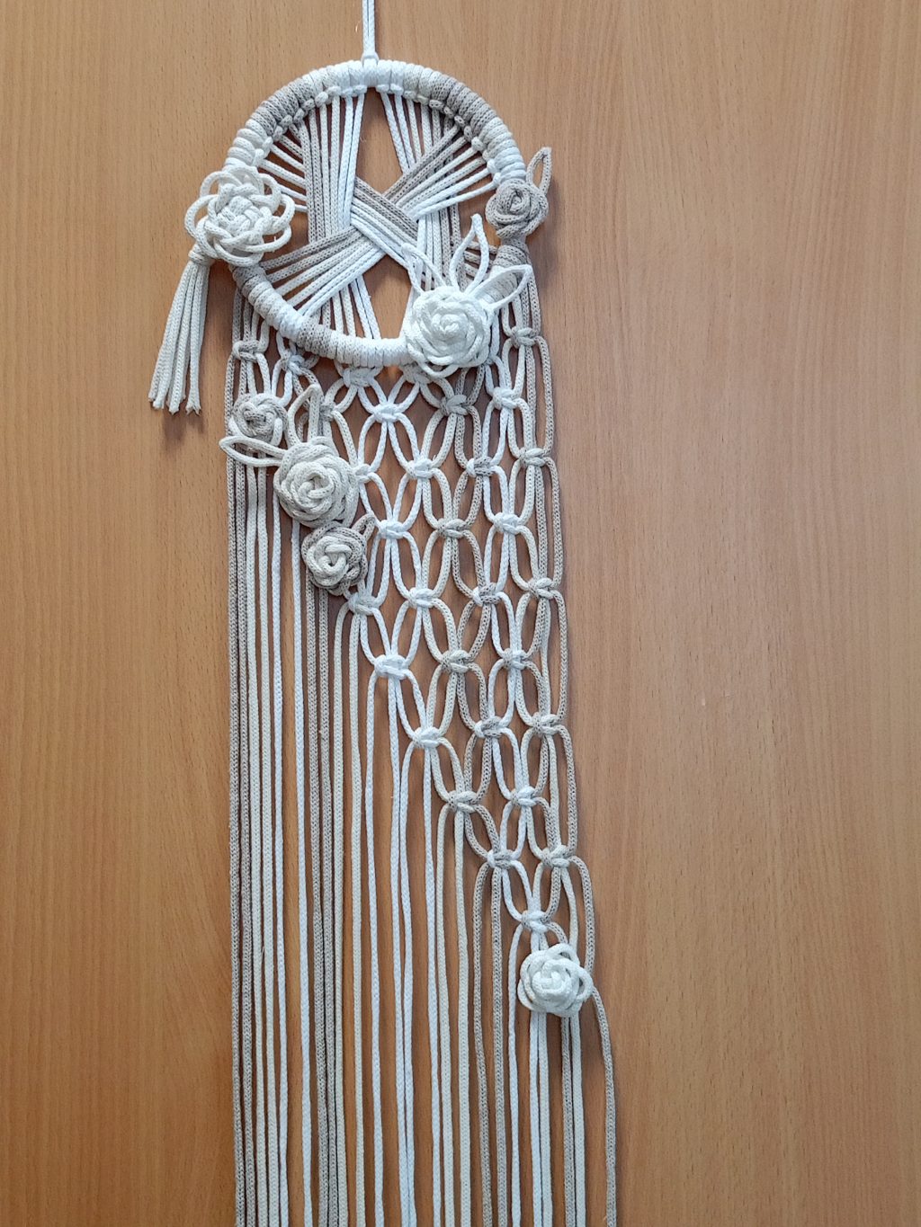 Макраме панно Розы