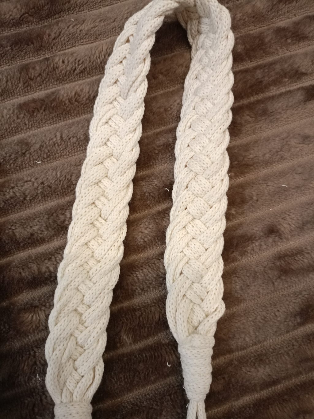 Подхват для штор макраме 2 шт Косы белый