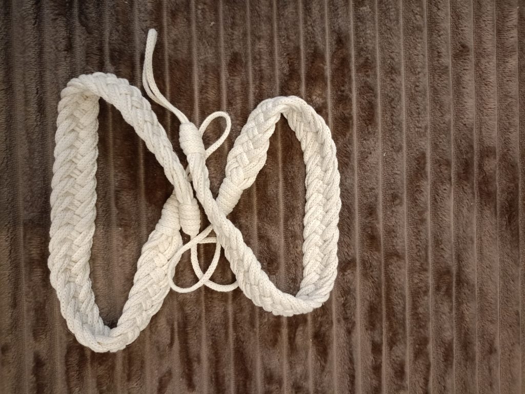 Подхват для штор макраме 2 шт Косы белый