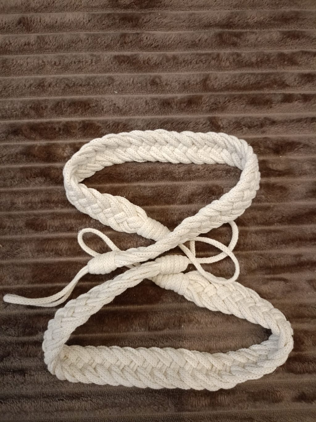 Подхват для штор макраме 2 шт Косы белый