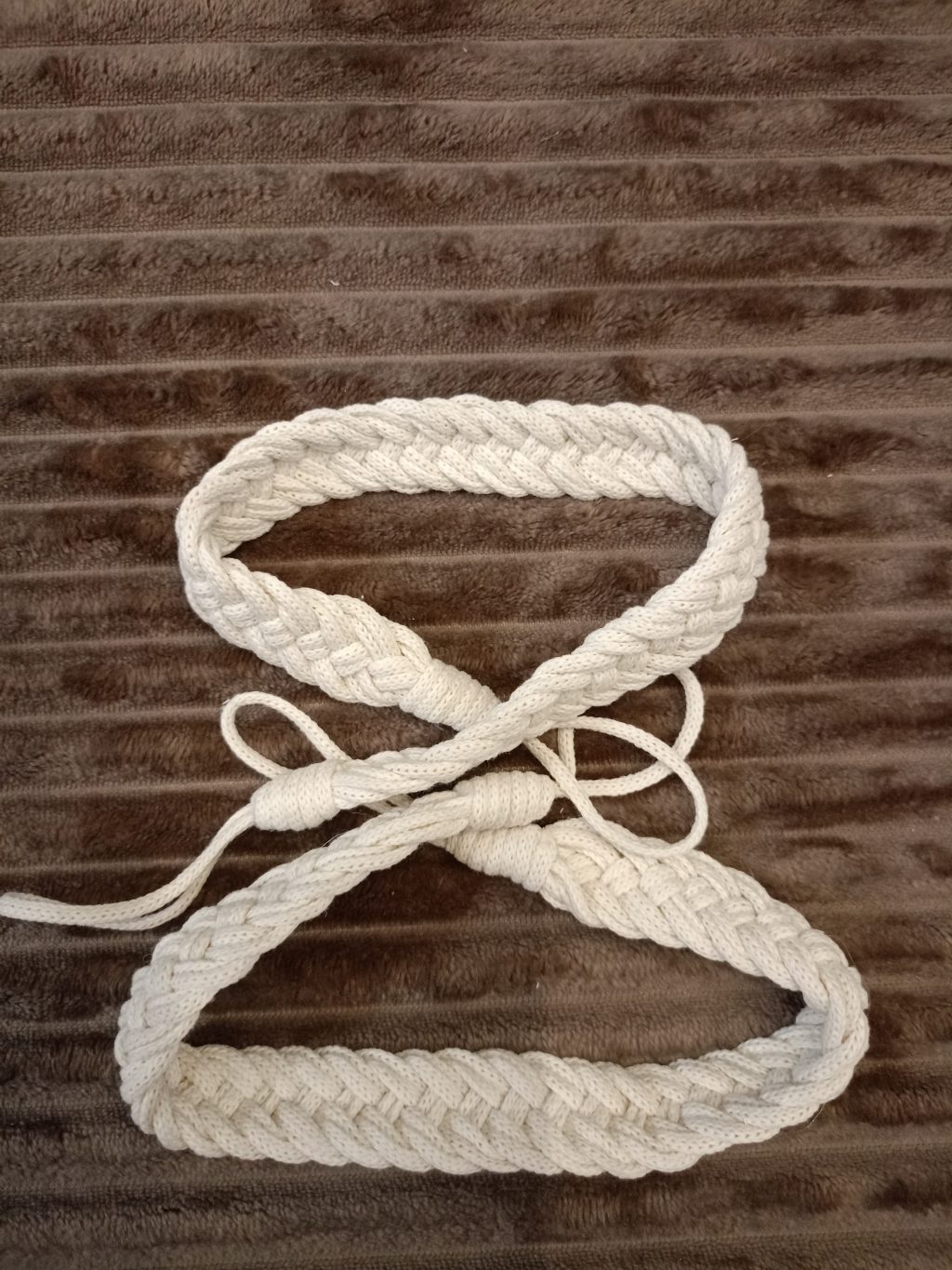 Подхват для штор макраме 2 шт Косы белый