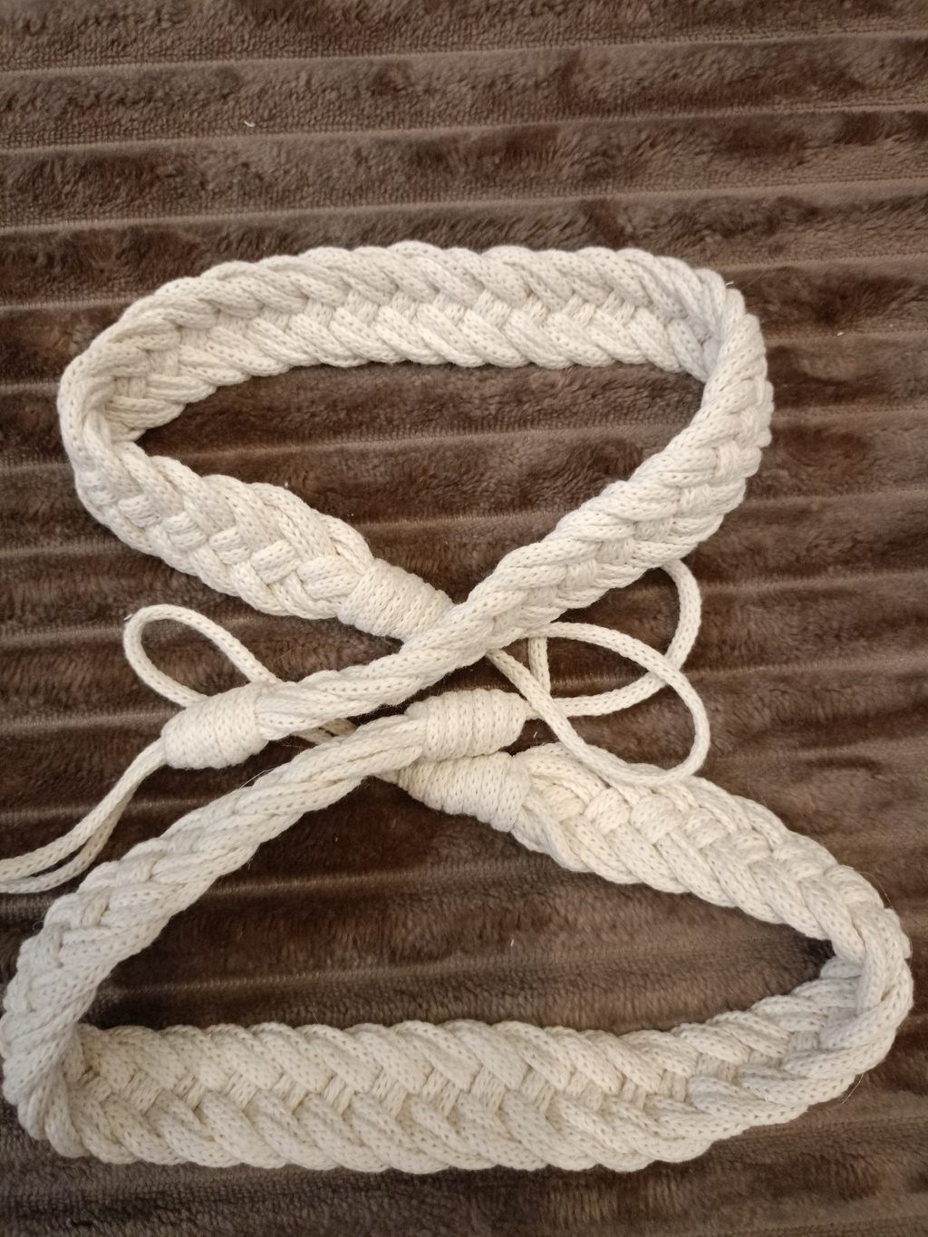 Подхват для штор макраме 2 шт Косы белый