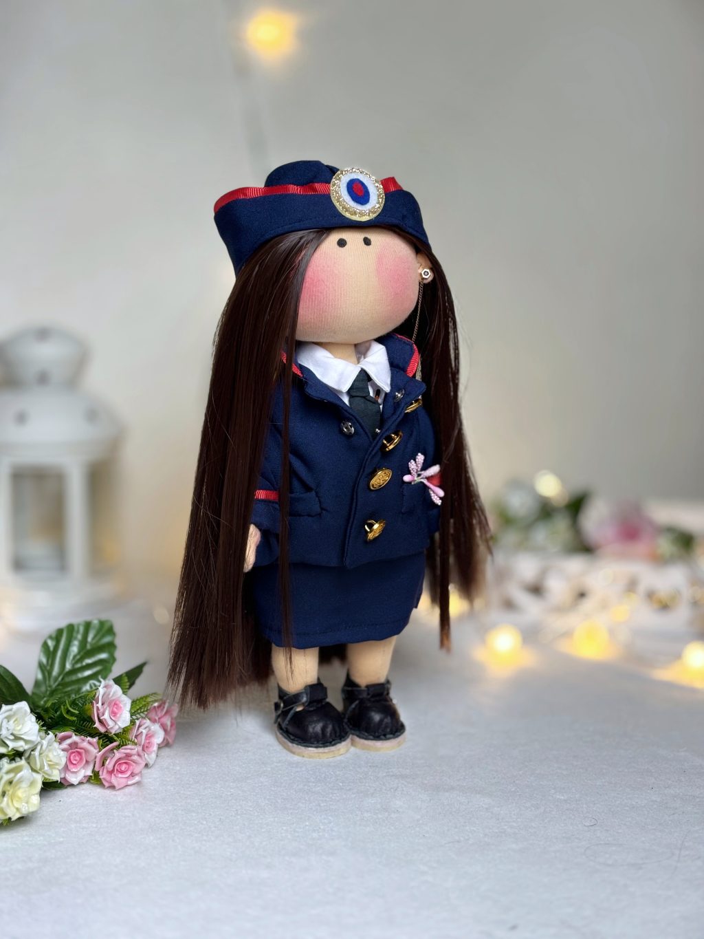 Портретная текстильная кукла по фотографии