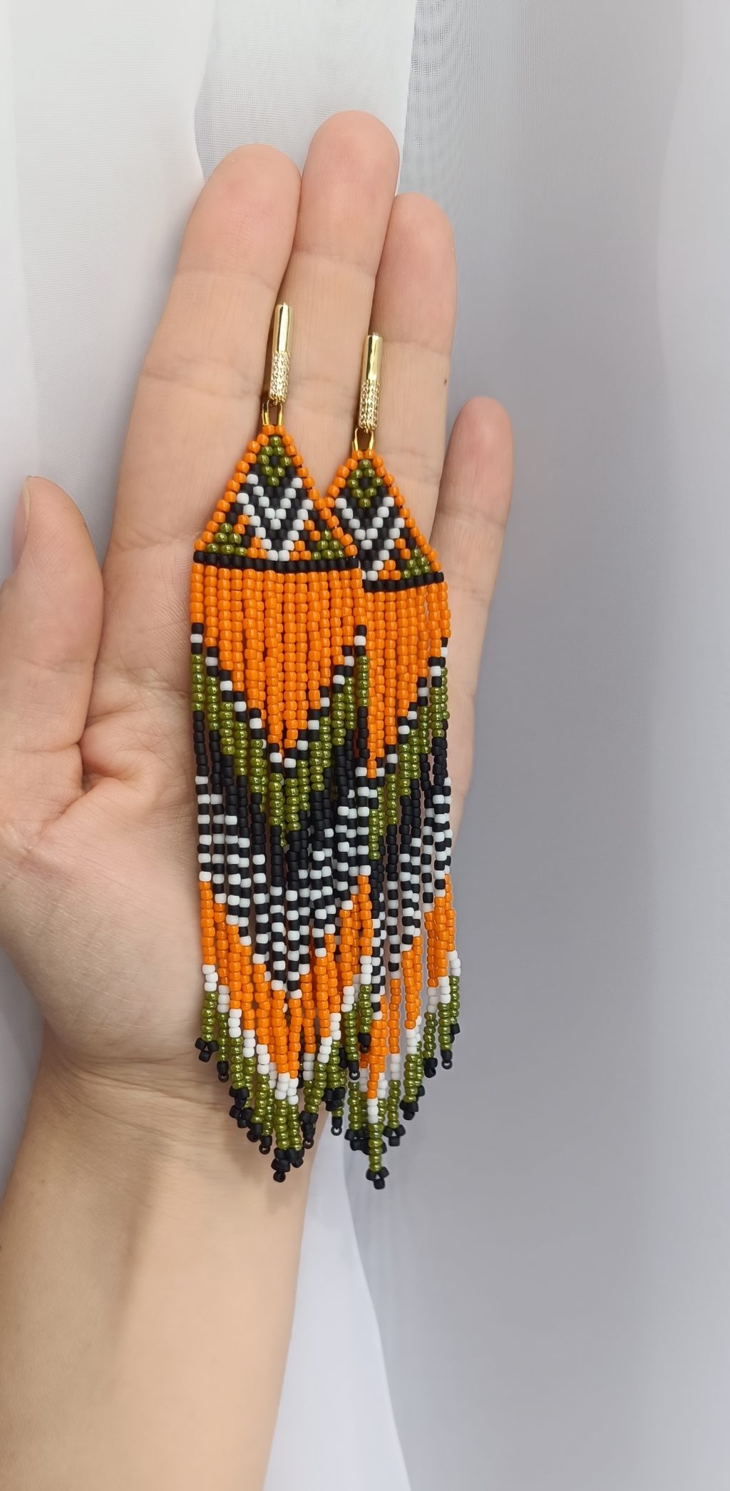 Серьги из бисера