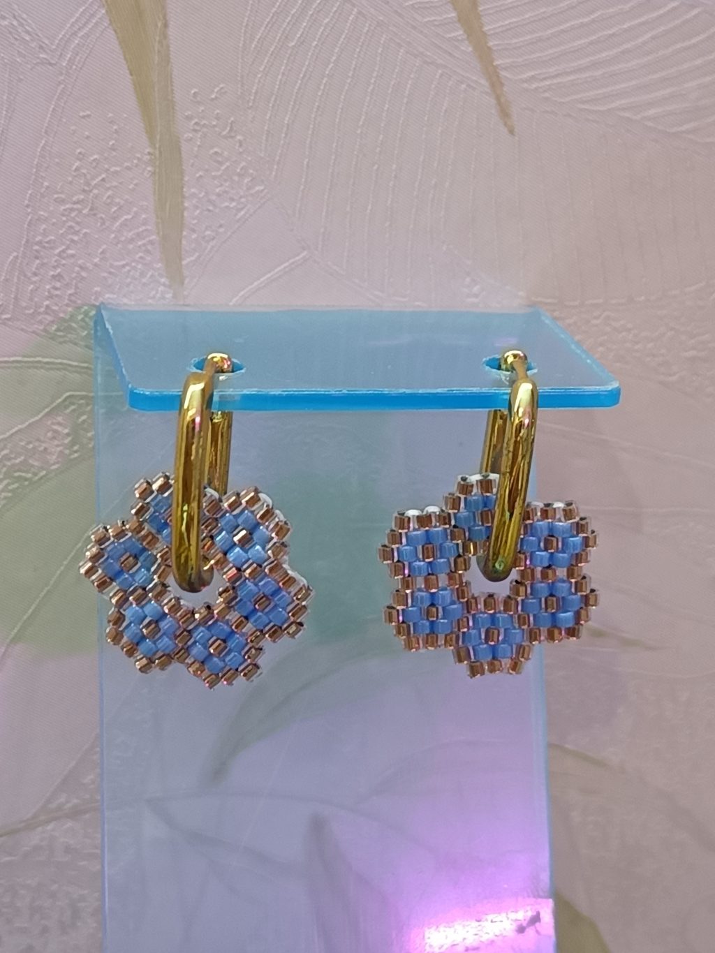 Серьги цветочки