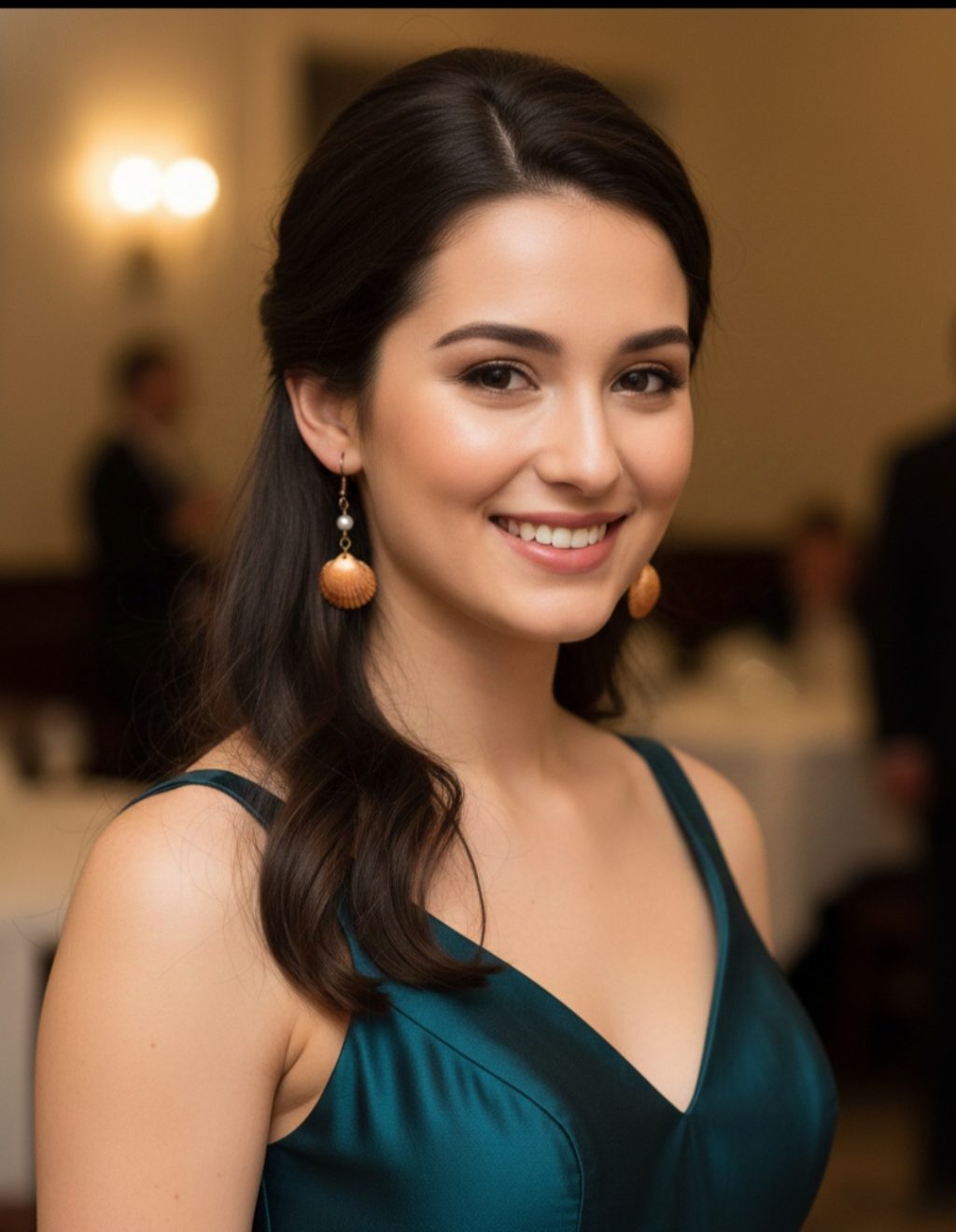 Чёрный жемчуг серьги