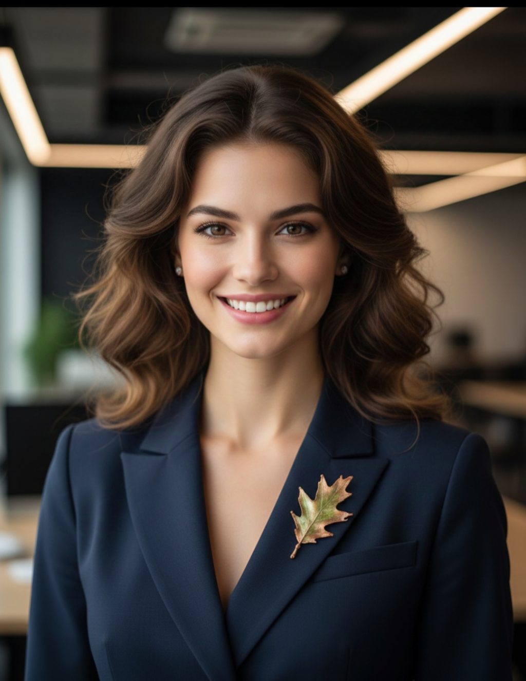 Дубок нежность брошь