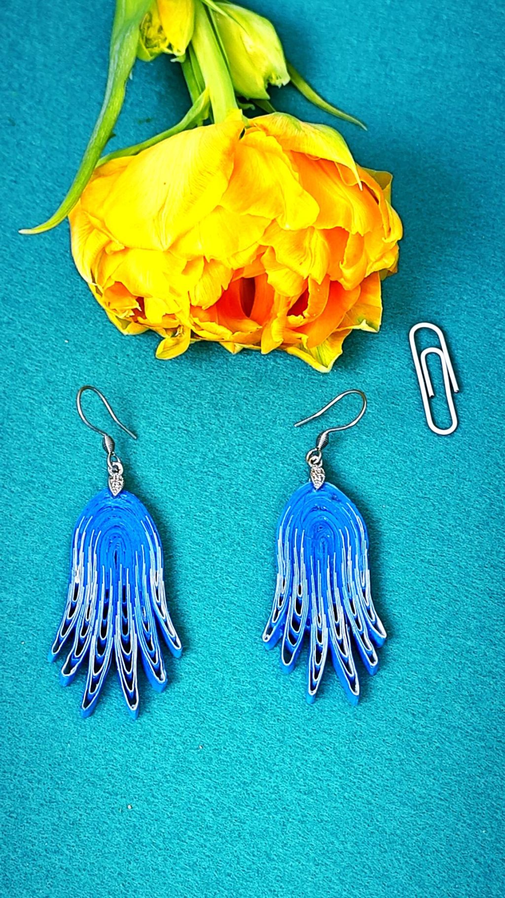 Серьги квиллинг-графика