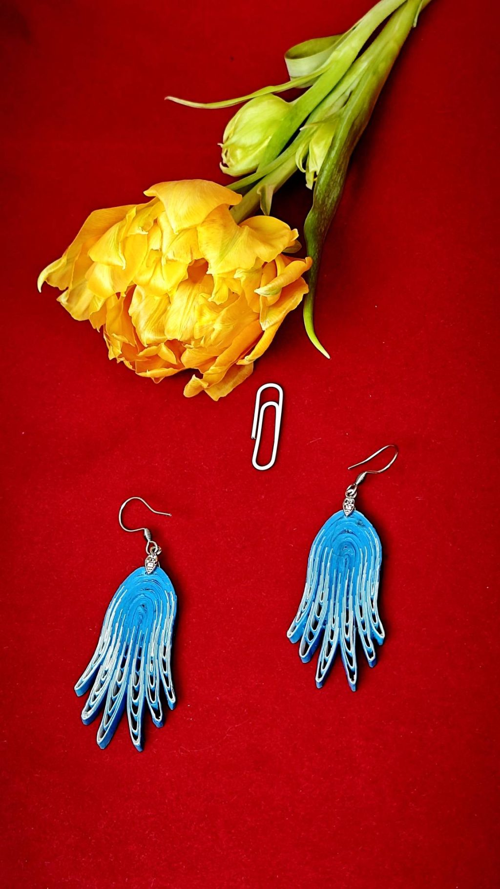 Серьги квиллинг-графика