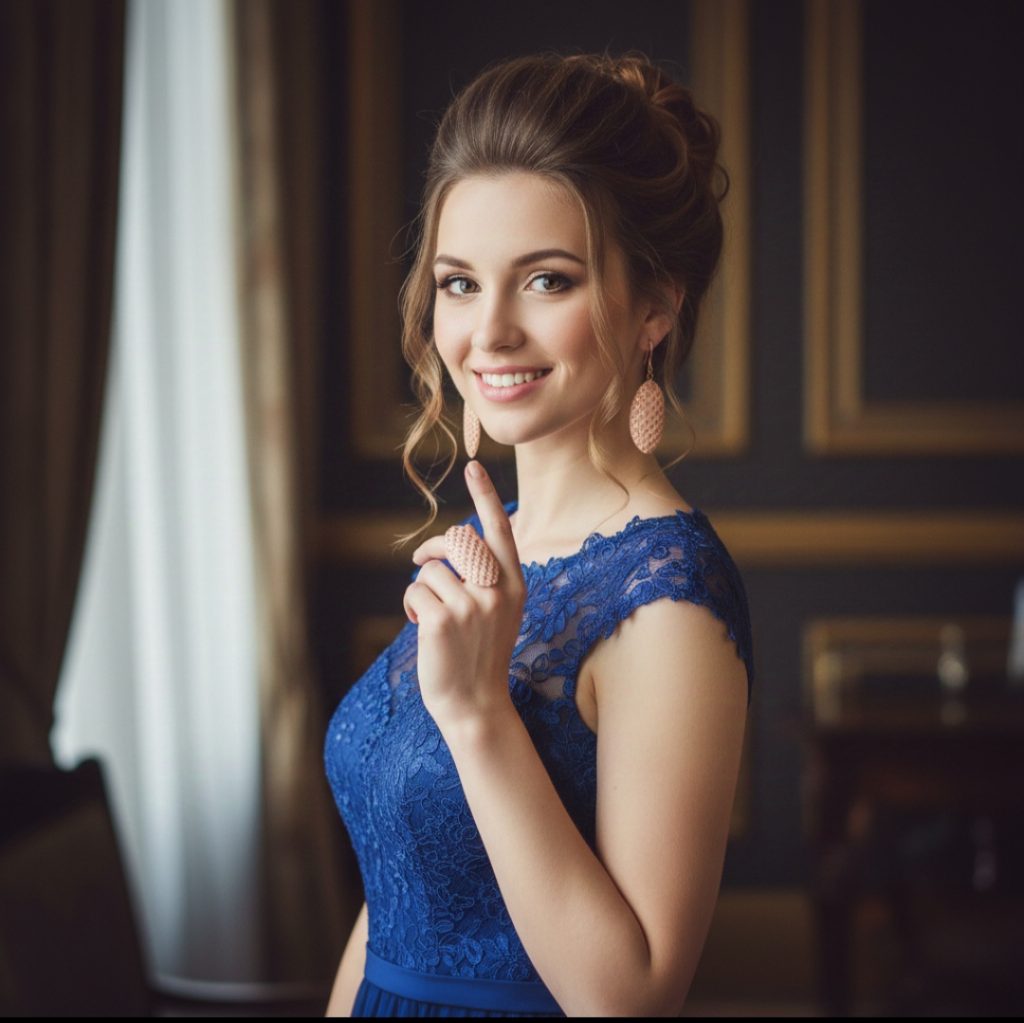 Грация комплект перстень, серьги