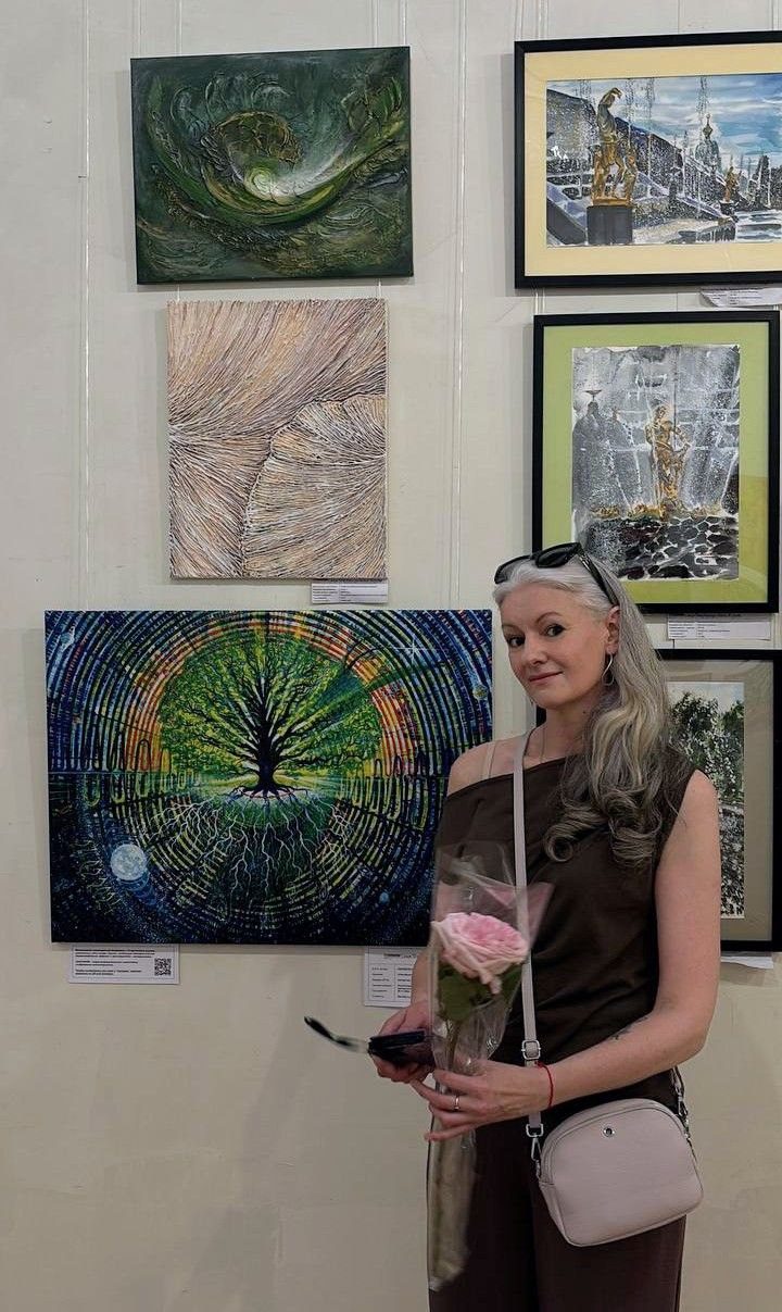 Интерьерная текстурная картина «Нити»