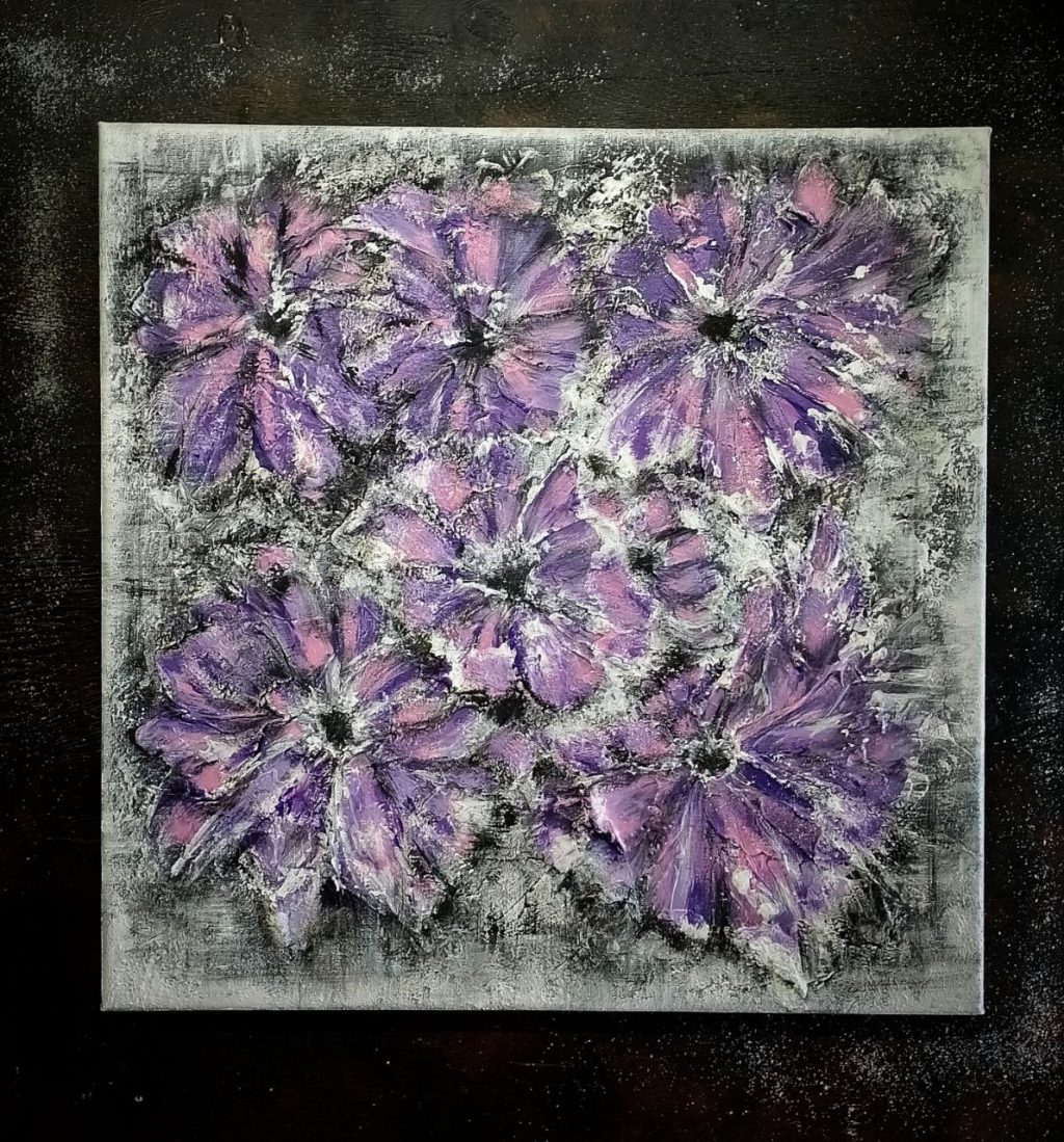 Картина «Снежные цветы»