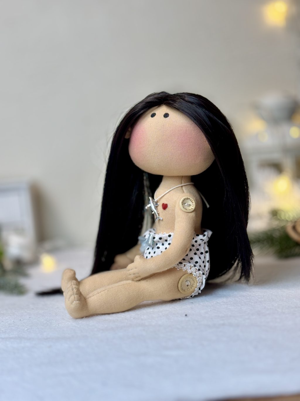 Портретная текстильная кукла по фотографии