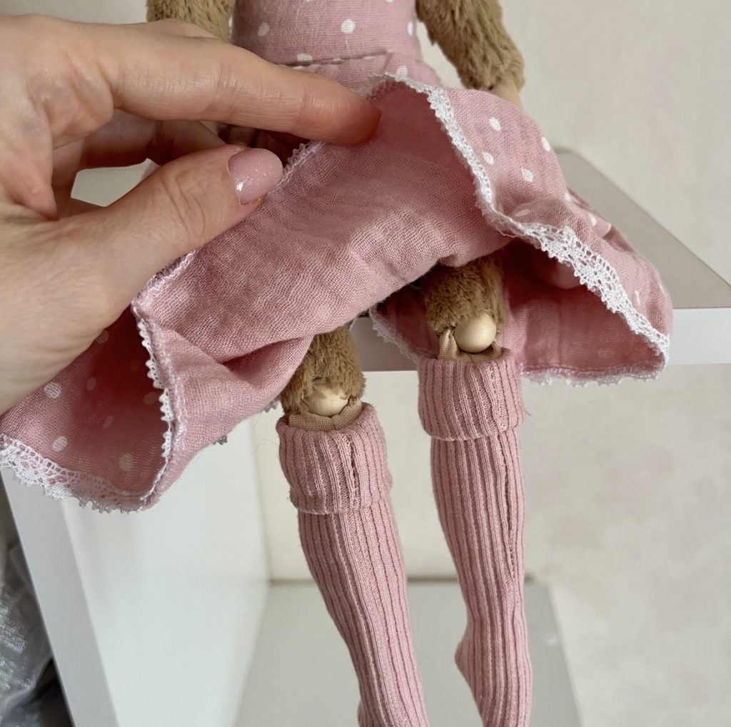 Авторская интерьерная игрушка Зайка тедди-долл