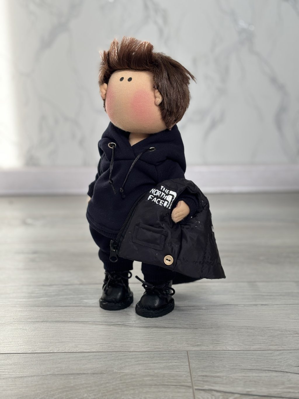 Портретная текстильная кукла по фотографии