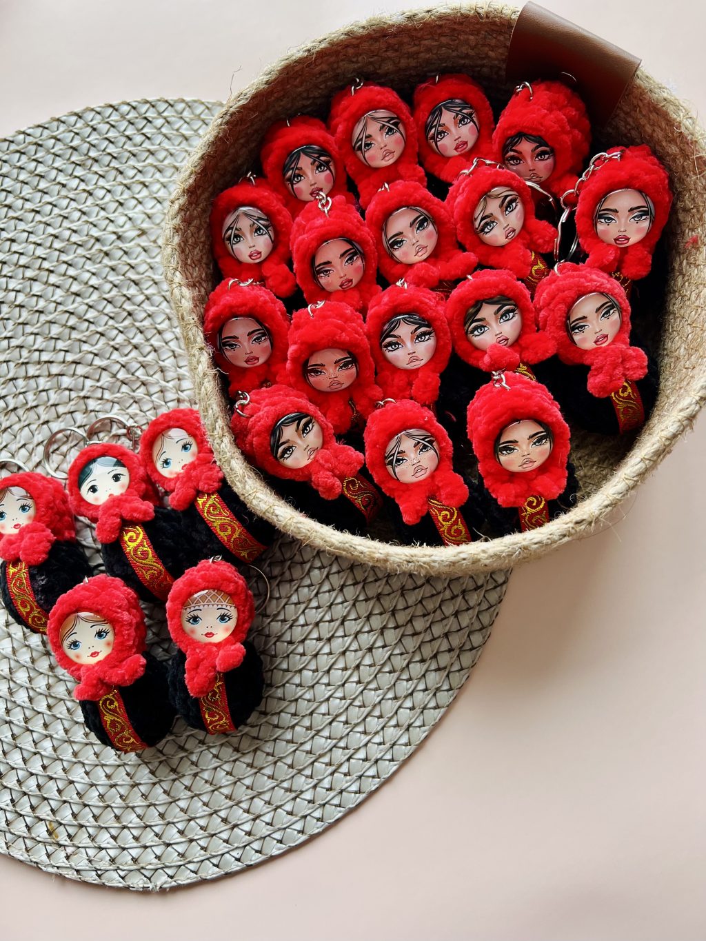 Брелоки ручной работы «Матрешки»
