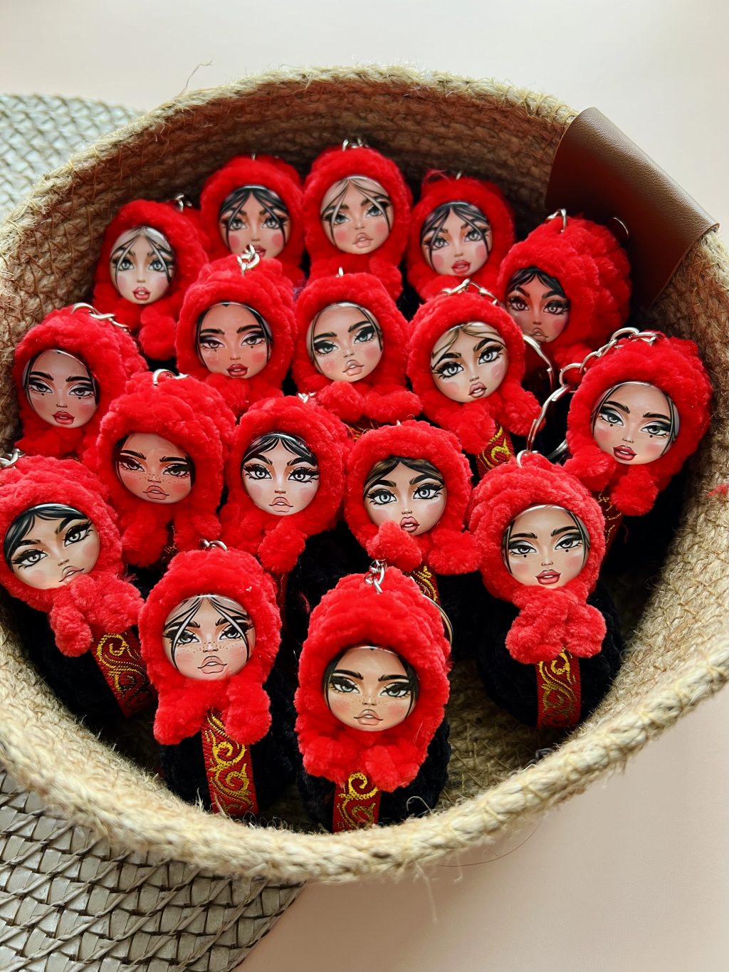 Брелоки ручной работы «Матрешки»