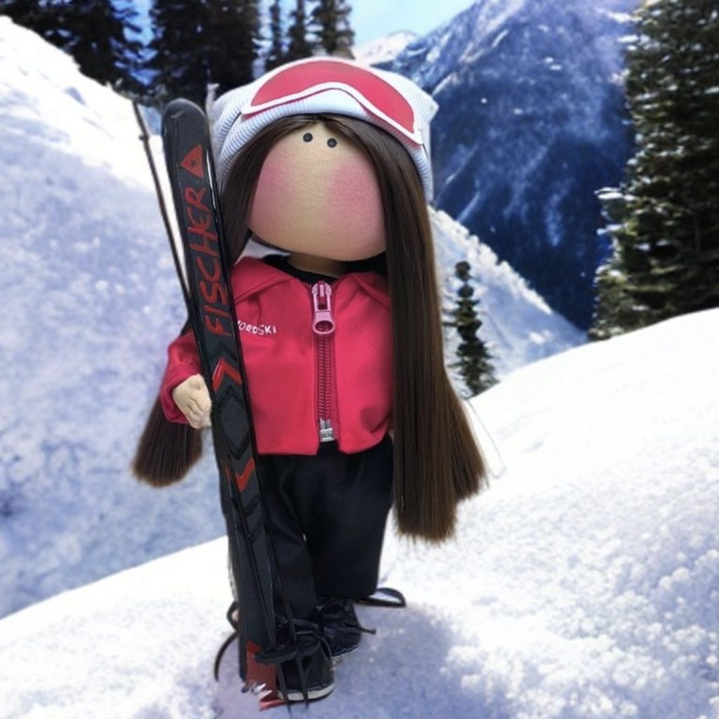 Портретная текстильная кукла по фотографии