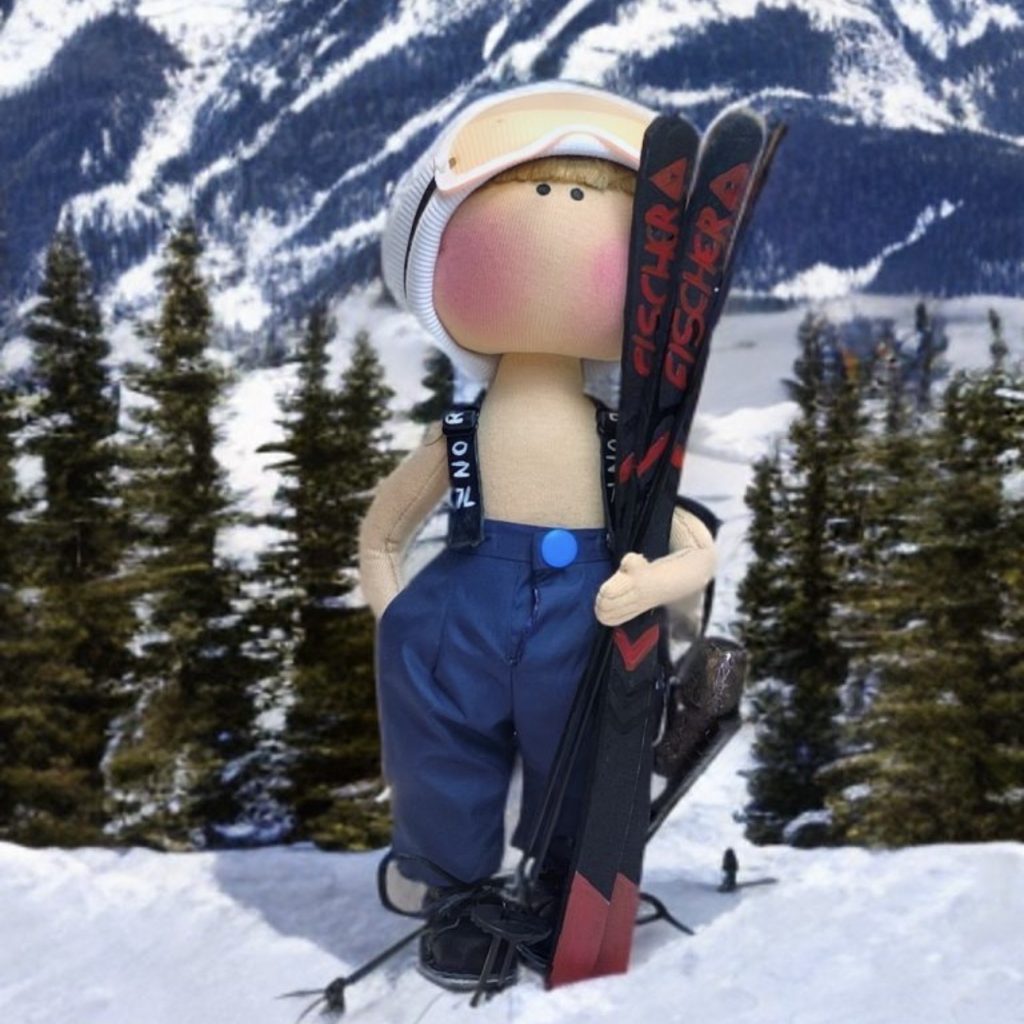 Портретная текстильная кукла по фотографии