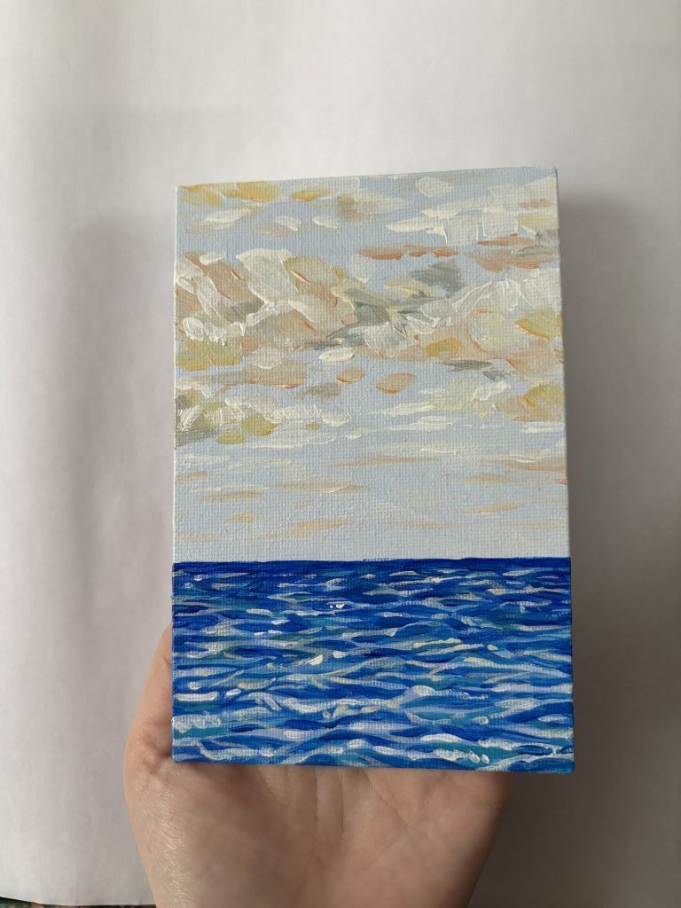 Картина акрилом «Море»