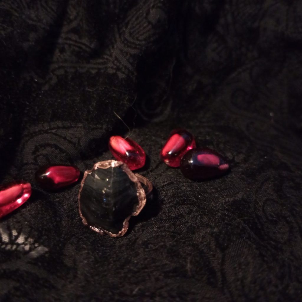 Комплект «Обсидиан в меди»