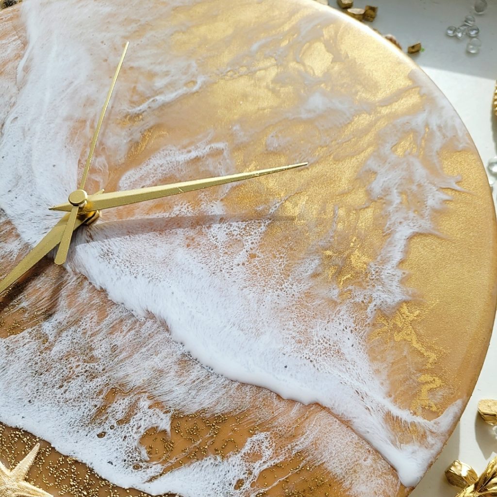 Часы «Время- золото». 30см ручная работа