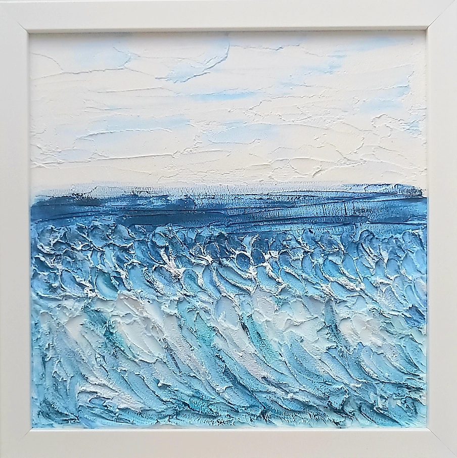 Картина текстурная Голубое море